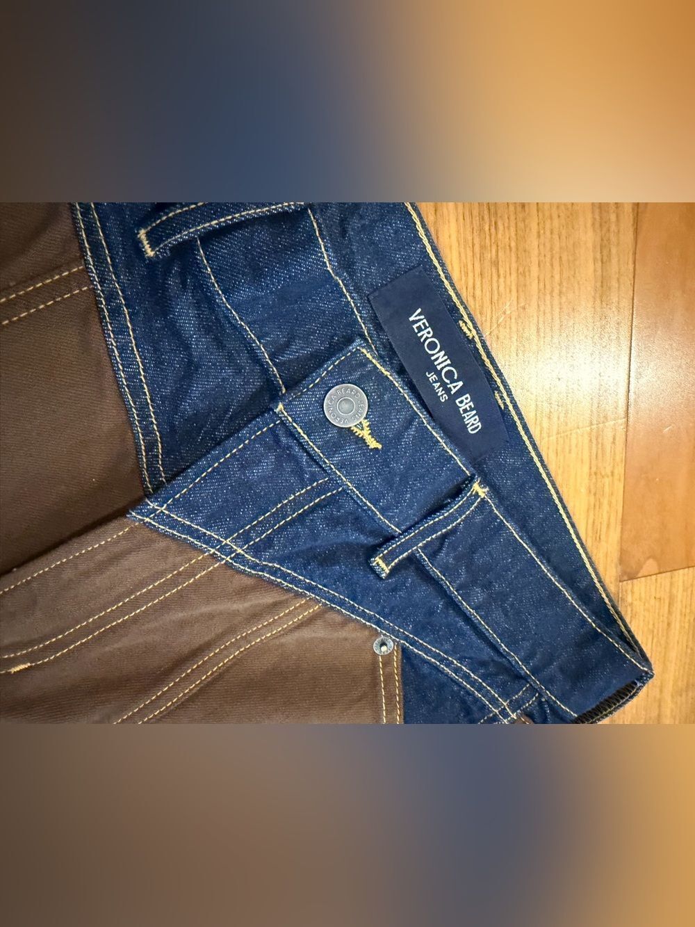 Veronica Beard Taylor color block jeans size 8 NWT - Picture 5 of 9